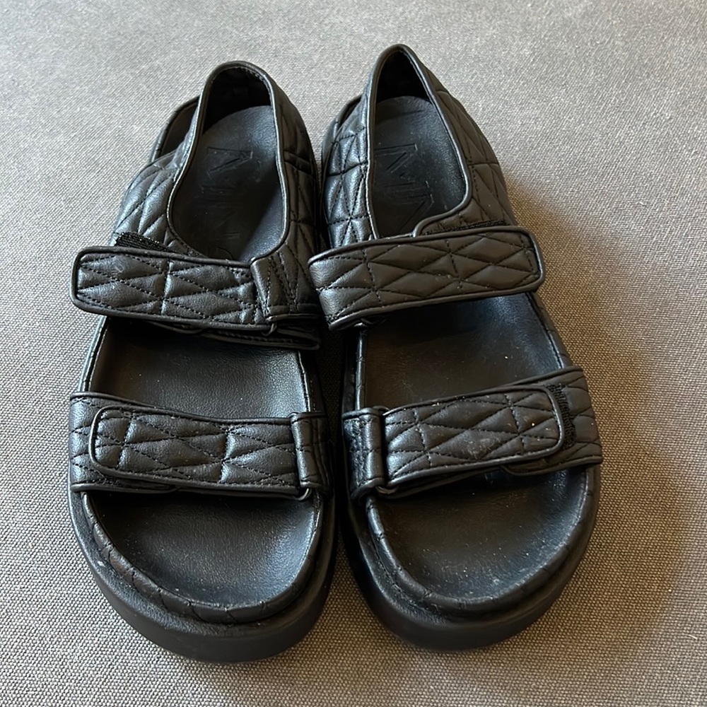 Mango Quilted Strap Sandals